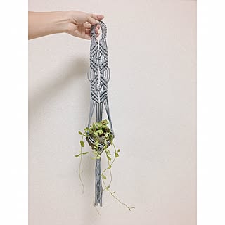 壁/天井/マクラメハンギング/マクラメタペストリー/マクラメ/ig ➵t_a_m_i_crafts_...などのインテリア実例 - 2017-02-25 21:37:04