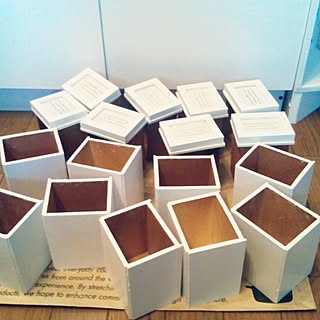 玄関/入り口/セリア⇒ドロアーBOX&フレーム9個♥/ホワイトインテリア♥/ホワイト化⇒実行中♥/小物入れ⇒乾電池・キーetc...などのインテリア実例 - 2016-10-10 09:58:13