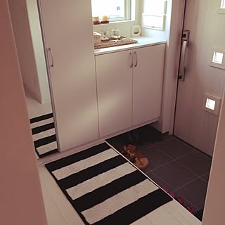玄関マット 白黒のインテリア実例 ｜ RoomClip（ルームクリップ）