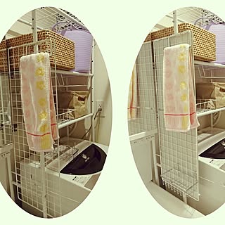 バス/トイレ/ワイヤーネット/PPシート/ダイソー/ナチュラルキッチン...などのインテリア実例 - 2017-05-13 11:10:21