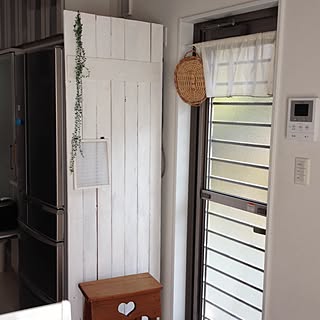 ダイソー 冷蔵庫目隠しのインテリア実例 Roomclip ルームクリップ