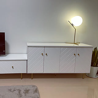 グレー ゴールドインテリアのおしゃれなインテリア 部屋 家具の実例 Roomclip ルームクリップ