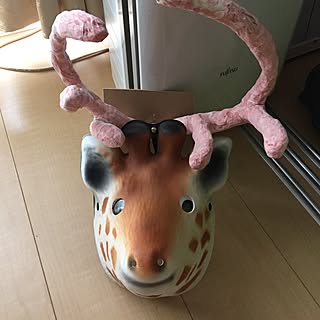 失敗やぁー(;゚Д゚)!(இдஇ; )/100均一バカLᵒᵛᵉ❤ᵧₒᵤ/あのまま飾れば良かった(இдஇ; )/欲しかった角です!/粘土にて...などのインテリア実例 - 2017-06-10 09:05:26