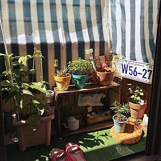 玄関/入り口/これできっとカラサーじゃなくなるはず/室外機の風完全シャットアウト/二世帯住宅の二階/いつもありがとうございます♡...などのインテリア実例 - 2017-07-05 09:14:48