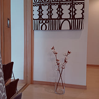 玄関/入り口/グレーも好き/北欧モダンが好き/北欧モノトーンに憧れる/ニトリのフラワーベース...などのインテリア実例 - 2018-02-19 13:13:03