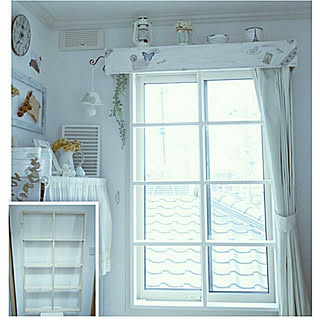 バス/トイレ/DIY リメイク/格子窓風/窓枠DIY/カーテンボックス...などのインテリア実例 - 2020-01-12 23:46:12