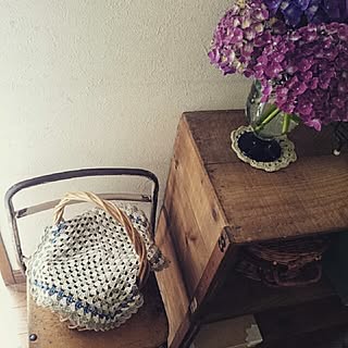 リビング/かぎ針編み/編み物/かご/幼稚園の椅子...などのインテリア実例 - 2015-06-22 09:10:40