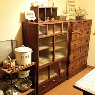 キッチン 和箪笥のインテリア実例 | RoomClip(ルームクリップ) 通信販売 食器棚 和ダンス 洋服タンス/押入れ収納