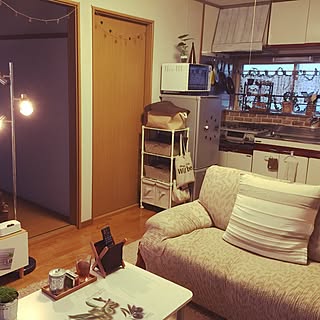 部屋全体/セリア/いいね!ありがとうございます◡̈♥︎/フェイクグリーン/ニス塗り♪...などのインテリア実例 - 2016-09-17 17:25:40