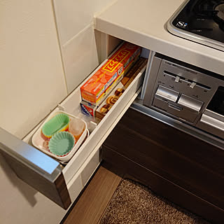 キッチン/コンロ横収納/セリアのインテリア実例 - 2019-09-14 15:49:59