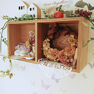 フウセンカズラのリースのインテリア実例 Roomclip ルームクリップ