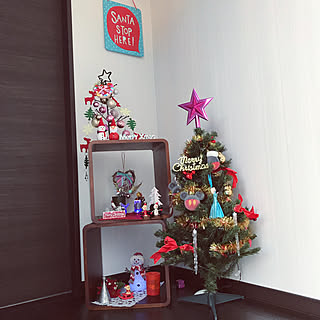 玄関/入り口/3COINS/スリコ/クリスマスツリー/ニトリン♪...などのインテリア実例 - 2017-11-05 21:42:02