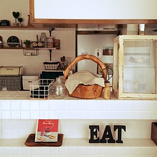 キッチン/3COINS/アルファベットを黒くしました /100均/salut!...などのインテリア実例 - 2014-09-08 15:45:01