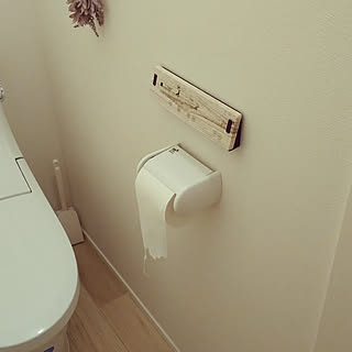 バス/トイレ/ウォシュレット/リメイクシート木目調/ウォシュレットのリモコン/リモコンリメイク...などのインテリア実例 - 2019-04-27 11:14:23