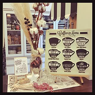 リビング/黒板/カフェボード/星/英字新聞...などのインテリア実例 - 2017-01-24 14:51:20