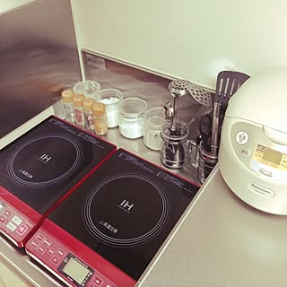 キッチン/IHクッキングヒーター/キッチンツール/炊飯器/調味料...などのインテリア実例 - 2014-05-17 19:28:56