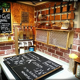 キッチン/ハンドメイド/男前もナチュラルもどっちも好き/Insta→SOYURU-MAMA/DIY...などのインテリア実例 - 2016-02-02 22:52:44