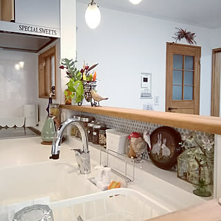 キッチン/スパイスニッチ/リフォーム/名古屋モザイクタイル/飾り窓...などのインテリア実例 - 2019-09-10 08:50:13