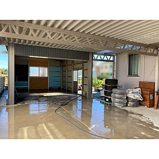 車庫 ガレージdiyのインテリア 手作りの実例 Roomclip ルームクリップ