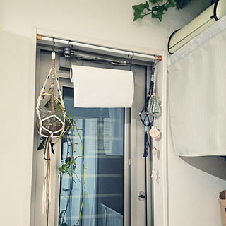 勝手口ドア隠し 勝手口カーテンのインテリア実例 Roomclip ルームクリップ