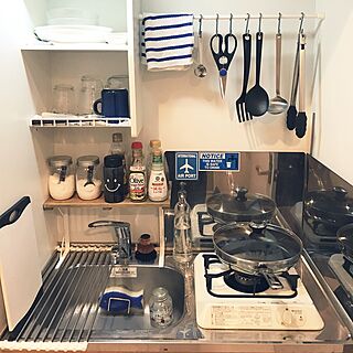 一人暮らし 調味料棚のインテリア レイアウト実例 Roomclip ルームクリップ