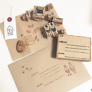 部屋全体/ありがとうございました~(*^▽^*)♥/mogさんの消しゴムはんこ/mog さんの作品/けしごむはんこ...などのインテリア実例 - 2017-06-25 15:49:11