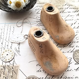 棚/花かんざし/フランスアンティーク/木かる粘土でシューモールド/木かる粘土...などのインテリア実例 - 2017-02-18 08:33:31