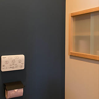 バス/トイレ/ペーパーホルダー/トイレ収納/トイレの棚/トイレ...などのインテリア実例 - 2018-02-22 16:20:41