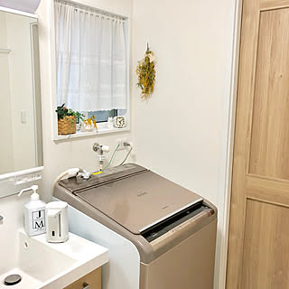ダイソー時計/花のある暮らし/カラッと乾燥/共働き夫婦/共働き...などのインテリア実例 - 2019-03-10 23:14:18