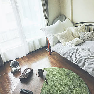 部屋全体/ナチュラル/古い賃貸/1K ひとり暮らし/1k 1人暮らし女性...などのインテリア実例 - 2017-07-27 08:07:09