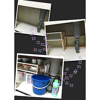 キッチン/シンク下収納/シンク下/整理整頓/模様替え...などのインテリア実例 - 2016-04-18 01:37:31