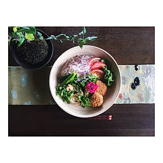 机/実家ごはん/NO GREEN NO LIFE/真上から/oneplate/onthetable...などのインテリア実例 - 2015-05-21 15:56:53