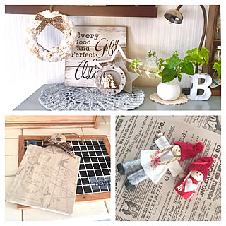 部屋全体/kurochan ありがとう❤︎/ハンドメイド 作品♡/クリスマスツリー風オーナメント/マグネットボード...などのインテリア実例 - 2017-11-27 13:12:57