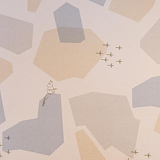 ムーミン ムーミン壁紙のおしゃれなアレンジ 飾り方のインテリア実例 Roomclip ルームクリップ