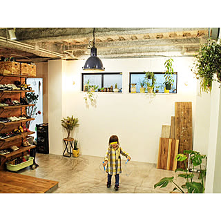 玄関/入り口/植物/DIY/土間/夫作...などのインテリア実例 - 2017-11-05 22:27:10