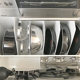 ファイルボックス/ポリプロピレン収納/ホーローキッチン/モノトーン/無印良品 収納...などのインテリア実例 - 2019-09-26 11:42:20