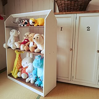 ぬいぐるみ収納 カラーボックスリメイクのインテリア実例 Roomclip ルームクリップ