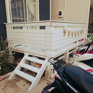 白いウッドデッキのインテリア実例 Roomclip ルームクリップ