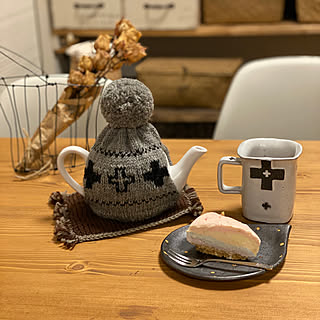 娘の手作りケーキ/レインボーケーキ/癒し♡/クロス好き/jiso-han ちゃんのティーコゼー...などのインテリア実例 - 2019-11-09 23:19:30