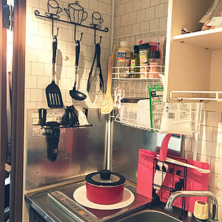 キッチン/Franc Franc/賃貸でも楽しく♪/6畳1K/一人暮らし...などのインテリア実例 - 2017-11-13 20:45:33