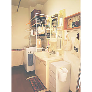 バス/トイレ/洗面所/賃貸/ランドリーラック/シンプルライフ...などのインテリア実例 - 2020-01-10 13:51:18