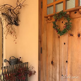 無垢材玄関ドアのインテリア実例 Roomclip ルームクリップ