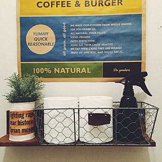 バス/トイレ/いなざうるす屋さん/セリア/まどかちゃんリメカンのインテリア実例 - 2014-12-29 21:00:46