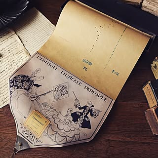 壁/天井/アンティーク楽譜/ミュージックロール/アンティークミュージックロール/アンティーク雑貨/雑貨のインテリア実例 - 2015-09-10 22:37:07