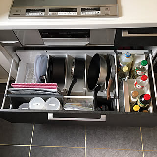 キッチン/収納見直し/セリア/ティファール/フライパン...などのインテリア実例 - 2018-06-05 21:39:02