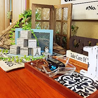 玄関/入り口/勿体なくて捨てれない端材/また作ってますw/カメラマークが出たので/コメント嬉しいです✨...などのインテリア実例 - 2017-06-04 17:00:13
