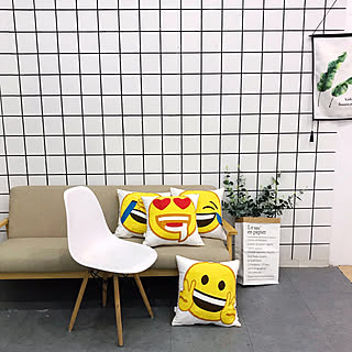 絵文字/emoji/ソファ/刺繍/刺繍系...などのインテリア実例 - 2018-09-07 22:17:26