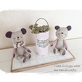 棚/ハンドメイド/リネンくま+・。*/花のある暮らし/季節の植物を楽しむ...などのインテリア実例 - 2017-11-28 16:26:36
