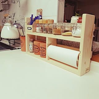 キッチン/スパイスラック/メルカリ/もっとオシャレにしたい/ナチュラルが好き...などのインテリア実例 - 2017-11-21 19:28:25