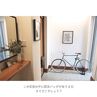 ラジオライト/鉄製扉/玄関ドア/防災バックパック/防災バッグ...などのインテリア実例 - 2019-03-12 09:34:43